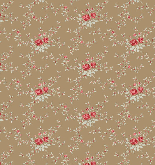 Noel Taupe quilting fabric, part of the Merry Little Christmas fabric collection by Tilda Fabrics (SKU: TIL110149)