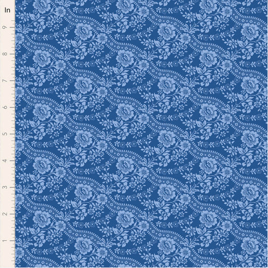 Celeste Denim quilting fabric, part of the Something Blue fabric collection by Tilda Fabrics (SKU: TIL110168)