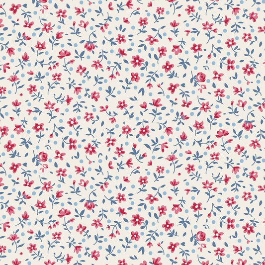 Mae Cream quilting fabric, part of the Village Life fabric collection by Tilda Fabrics (SKU: TIL110181)