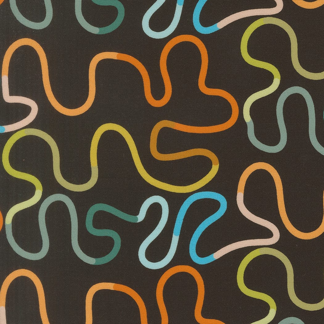 Black as Night Undertone Venture quilting fabric, part of the True to Hue fabric collection by Alli K Design (SKU: 11564 12)