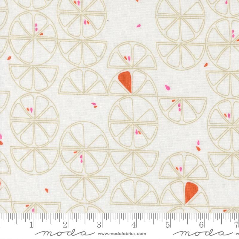 Lemon Slice in Coconut quilting fabric, part of the Balisong fabric collection by Zen Chic (SKU: 11661 11)