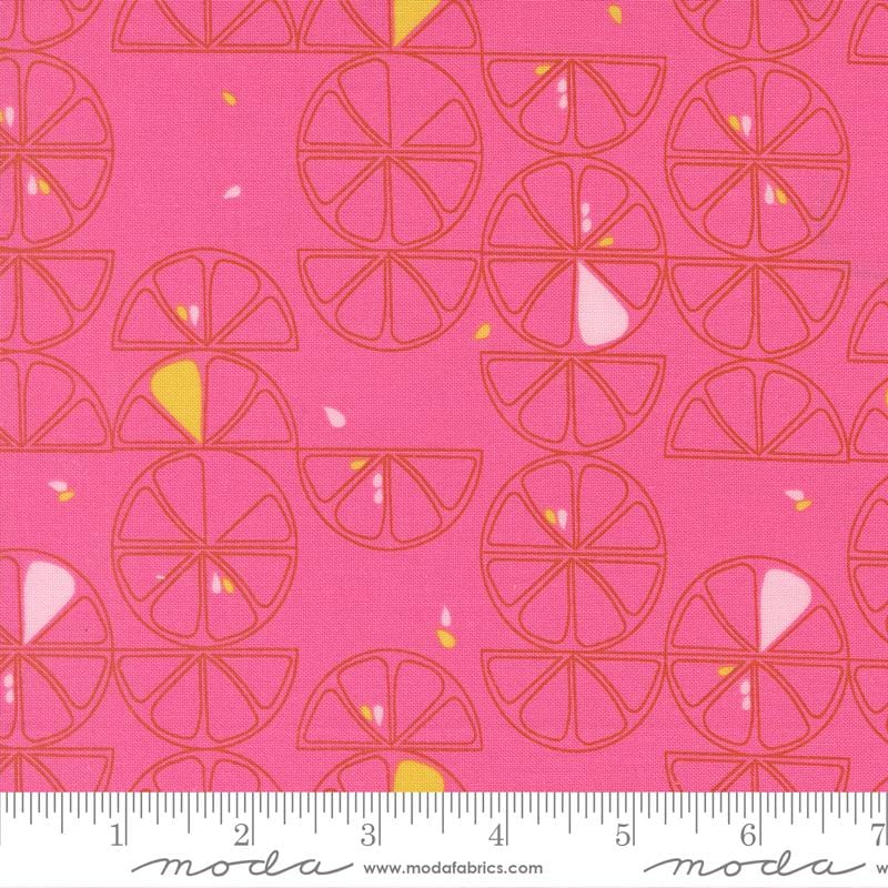 Lemon Slice in Hibiscus quilting fabric, part of the Balisong fabric collection by Zen Chic (SKU: 11661 14)
