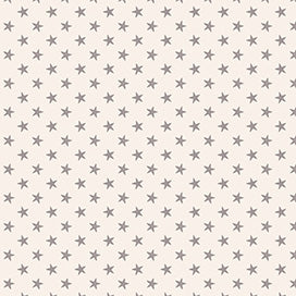 Cotton quilting fabric pattern called 'Tiny Star in Grey'. Part of the 'Tilda Classics' fabric collection. Designed by Tilda Fabrics for fabric company Tilda Fabrics. SKU: 130039. 44-45 inch width.