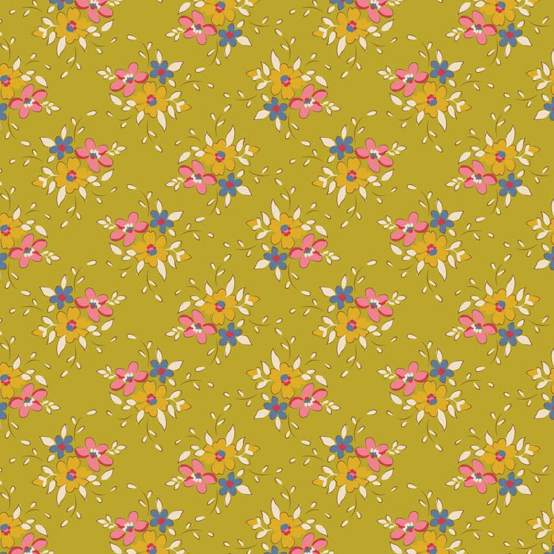 Cotton quilting fabric pattern called 'Spring'. Part of the 'Creating Memories' fabric collection. Designed by Tilda Fabrics for fabric company Tilda Fabrics. SKU: TIL130119. 44-45 inch width.