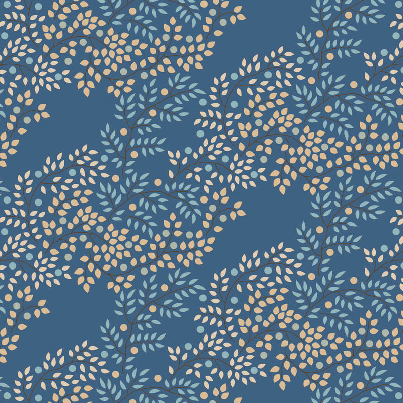 Creating Memories - Summer - Berrytangle in Prussian - Tilda Fabrics - TIL130127