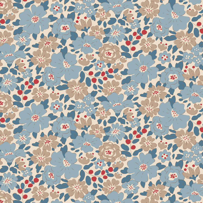 Creating Memories - Summer - Harper in Blue - Tilda Fabrics - TIL130128
