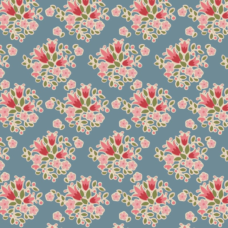 Cotton quilting fabric pattern called 'Summer'. Part of the 'Creating Memories' fabric collection. Designed by Tilda Fabrics for fabric company Tilda Fabrics. SKU: TIL130130. 44-45 inch width.