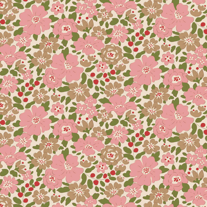 Creating Memories - Winter - Harper in Pink - Tilda Fabrics - TIL130146