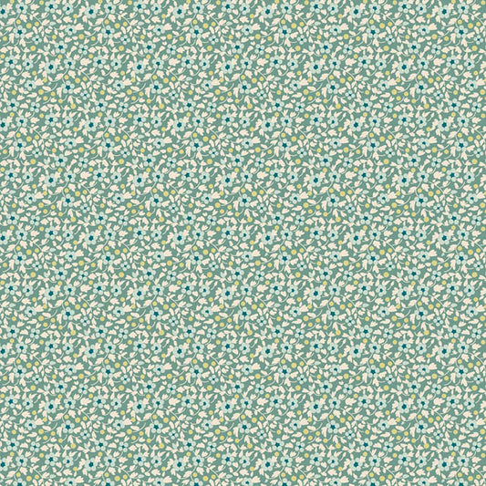 Teal quilting fabric, part of the Brie Basic fabric collection from Tilda Fabrics (SKU: TIL130191)