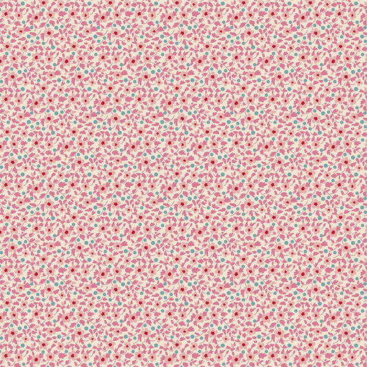 Pink quilting fabric, part of the Brie Basics fabric collection from Tilda Fabrics (SKU: TIL130194)