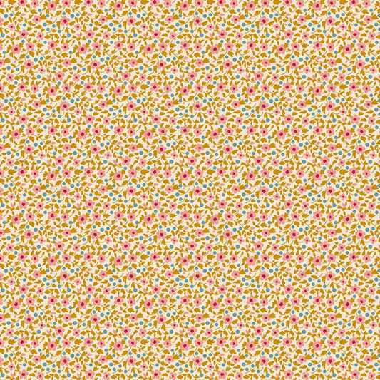 Mustard quilting fabric, part of the Brie Basics fabric collection from Tilda Fabrics (SKU: TIL130196)