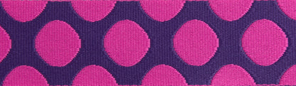 Down to Earth - Dot WEBBING in Plum Crazy - 1-1/2" width - by Tula Pink - One Yard (Preorder)