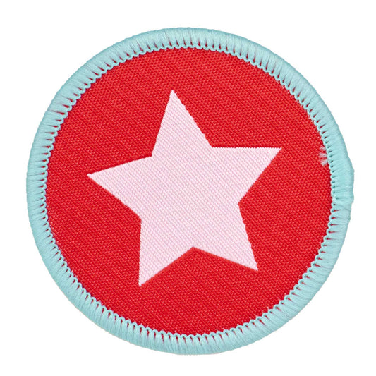 3, 2, 1... Blastoff - Star Badge - 51x51mm - Iron-on Applique Patch