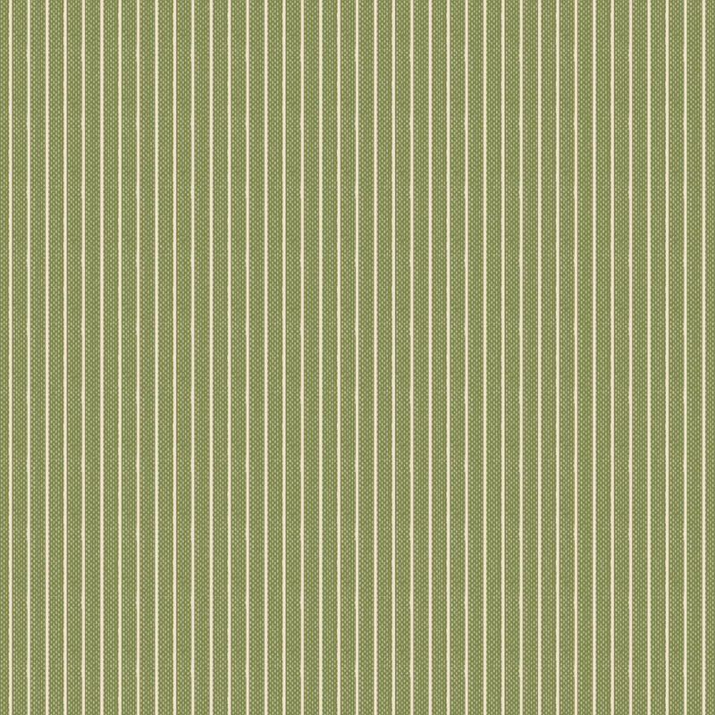 Creating Memories - Winter - Stripe Woven in Green - Tilda Fabrics - TIL160082