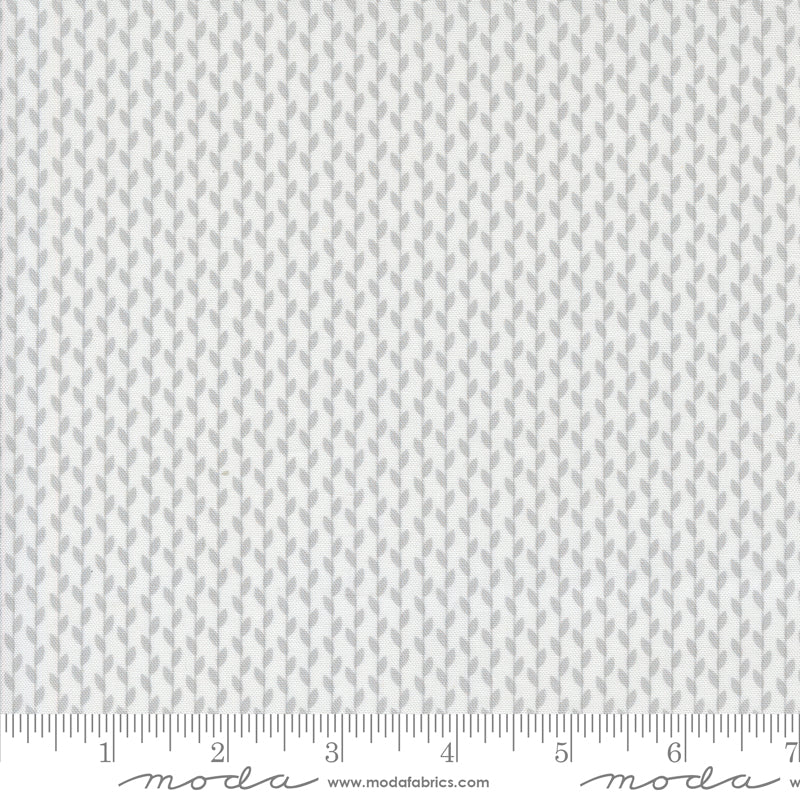 Grey on White Vine quilting fabric, part of the Mixed Bag of Bonbons fabric collection by Jen Kingwell (SKU: 18252 11)