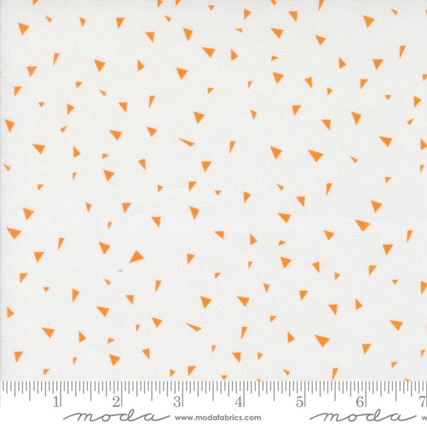 White Orange Shard quilting fabric, part of the Mixed Bag of Bonbons fabric collection by Jen Kingwell (SKU: 18529 11)