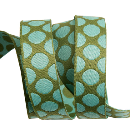 Down to Earth - Dot WEBBING in Mint to Be - 1" width - by Tula Pink - One Yard (Preorder)