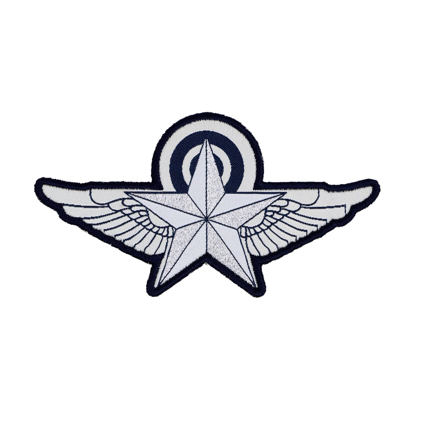 High Flight - Mission Complete in Navy - by Sarah Thomas - 60x114mm - Iron-On Applique Patch
