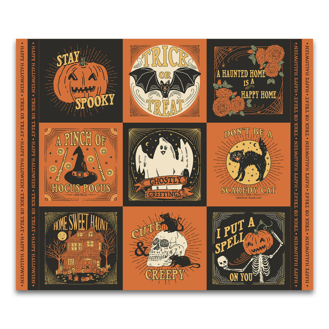 Home Sweet Haunt - Haunted Square Panel - 36" x 44" - Stacey Iest Hsu - 20919 11 - Fabric Panel