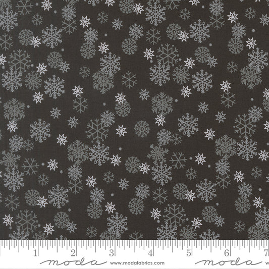 Snow Flurry in Midnight quilting fabric, part of the Holiday Cheer fabric collection by Stacy Iest Hsu (SKU: 20976 20)