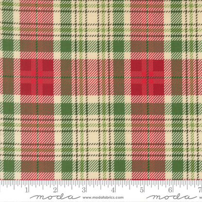 Christmas Plaid in Natural quilting fabric, part of the Holiday Cheer fabric collection by Stacy Iest Hsu (SKU: 20977 11)