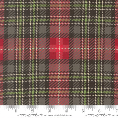 Christmas Plaid in Coal quilting fabric, part of the Holiday Cheer fabric collection by Stacy Iest Hsu (SKU: 20977 19)