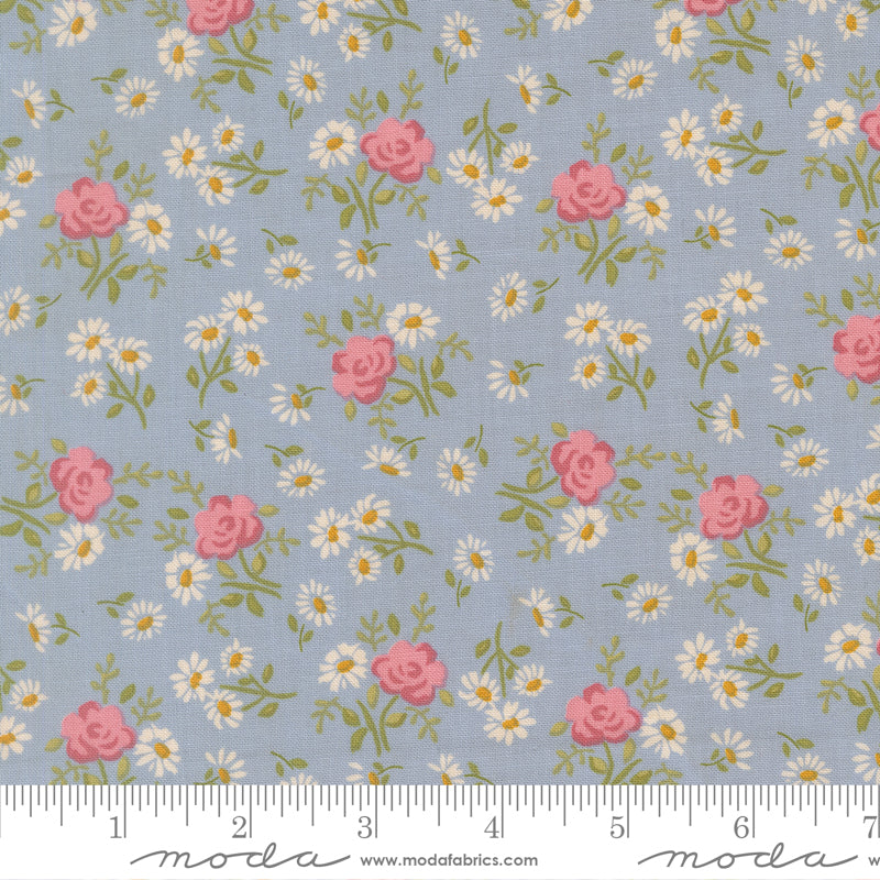 Rose Garden in Dusk quilting fabric, part of the My Secret Garden fabric collection by Stacy Iest Hsu (SKU: 20985 21)