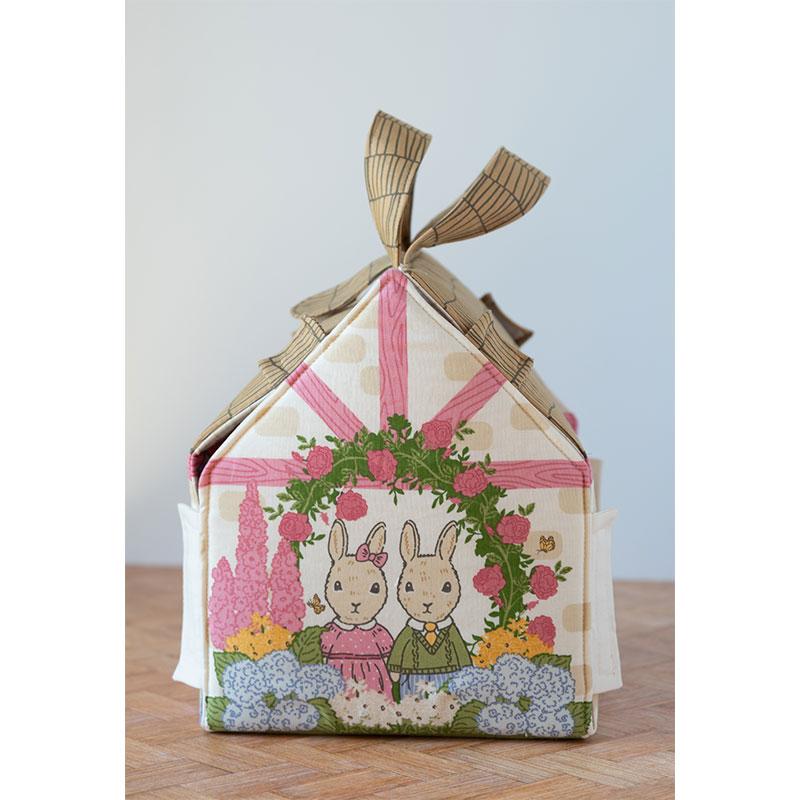 Garden Bunny Cottage Panel - My Secret Garden by Stacy Iest Hsu - 36" x 60" Fabric Panel