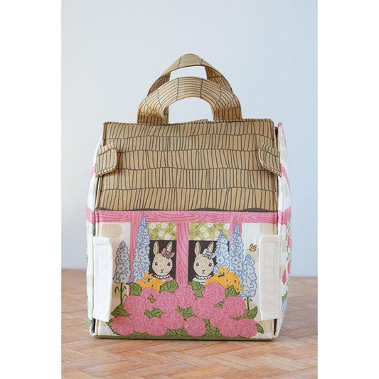 Garden Bunny Cottage Panel - My Secret Garden by Stacy Iest Hsu - 36" x 60" Fabric Panel