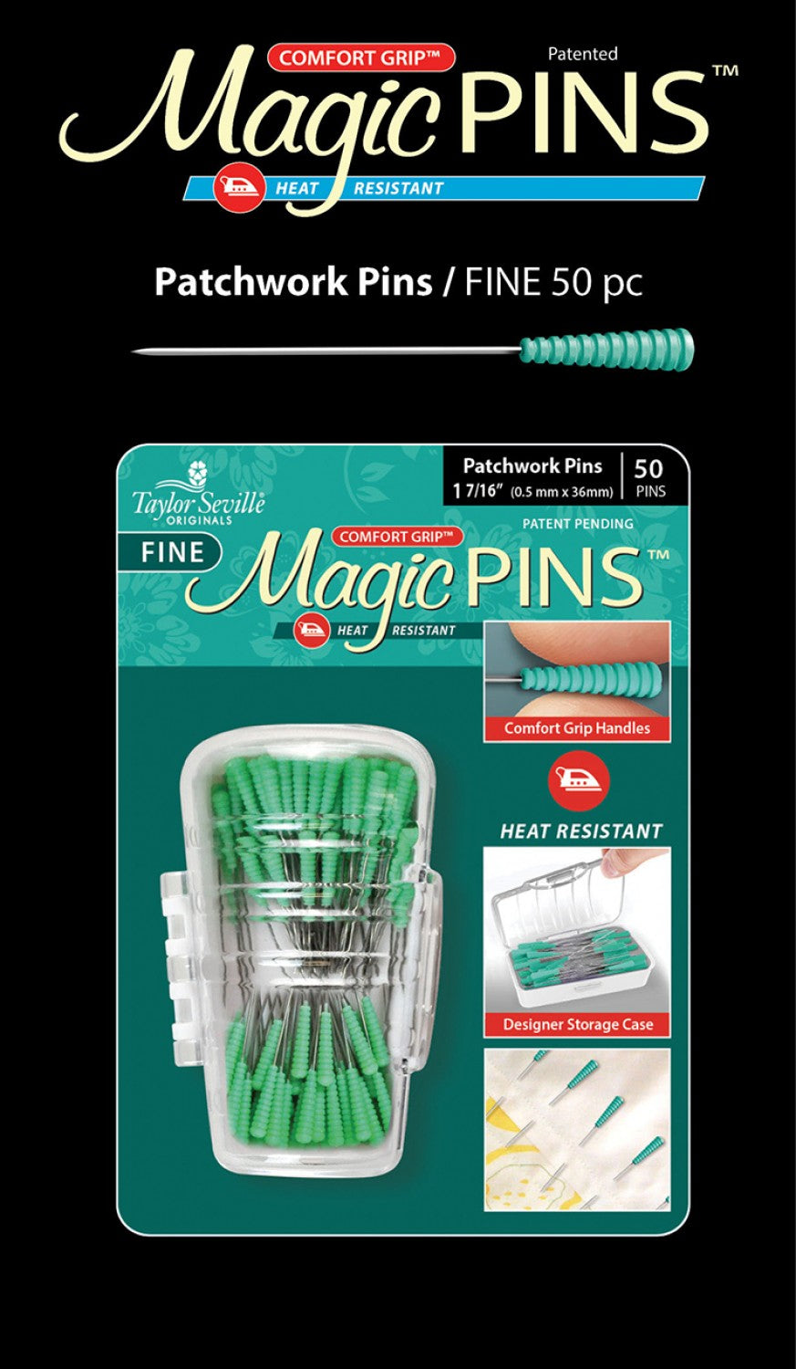 Magic Pins - Patchwork Pins - Fine - 50pc - 217221