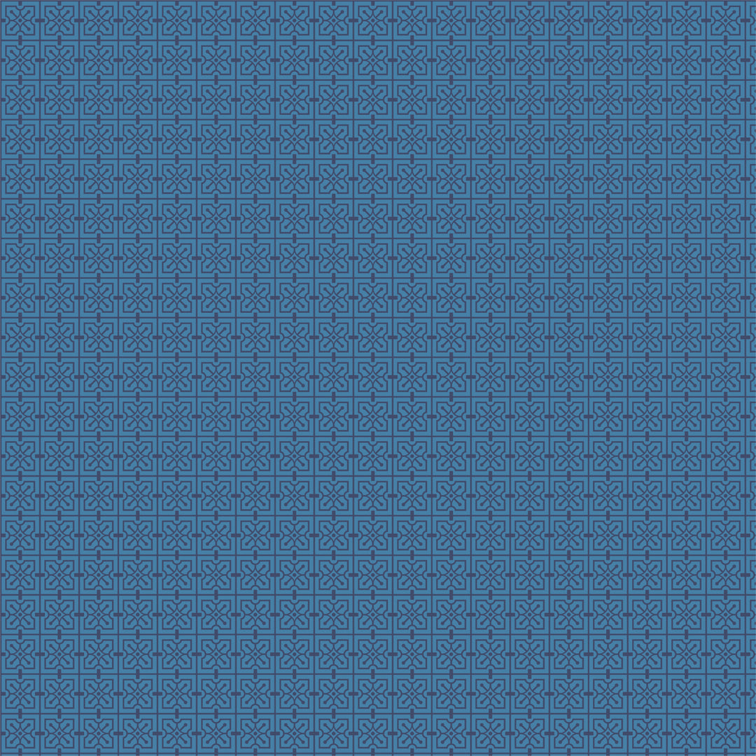 Cotton quilting fabric pattern called 'The House Beautiful Design C in Midnight'. Part of the 'March Balloons' fabric collection. Designed by Frank Lloyd Wright Collection with Cloud 9 Fabrics for fabric company Cloud 9 Fabrics. SKU: 227554. 44-45 inch width.