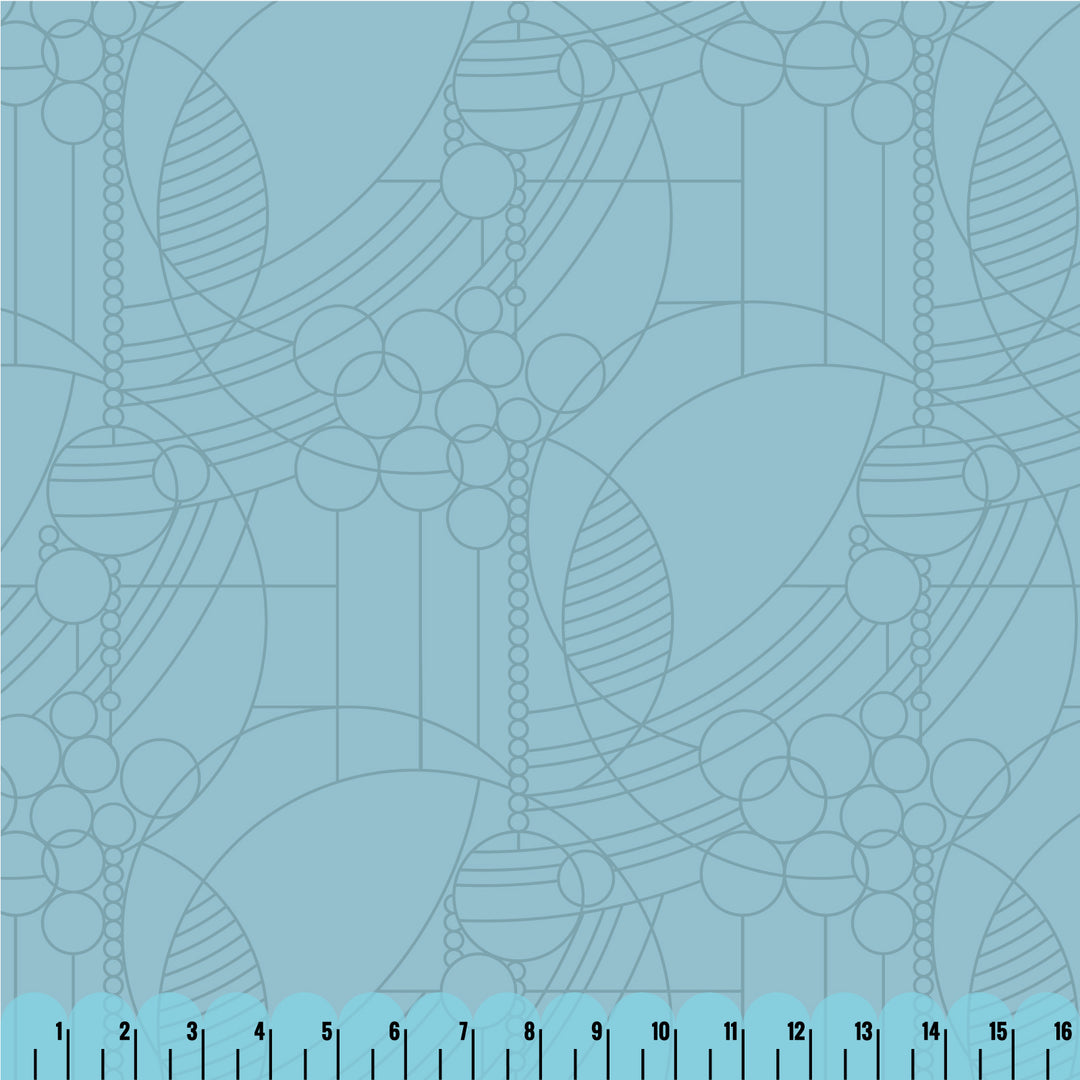 PREORDER - 108" Frank Lloyd Wright Collection - March Balloons in Water - By Frank Lloyd Wright - 227559 - Half Yard