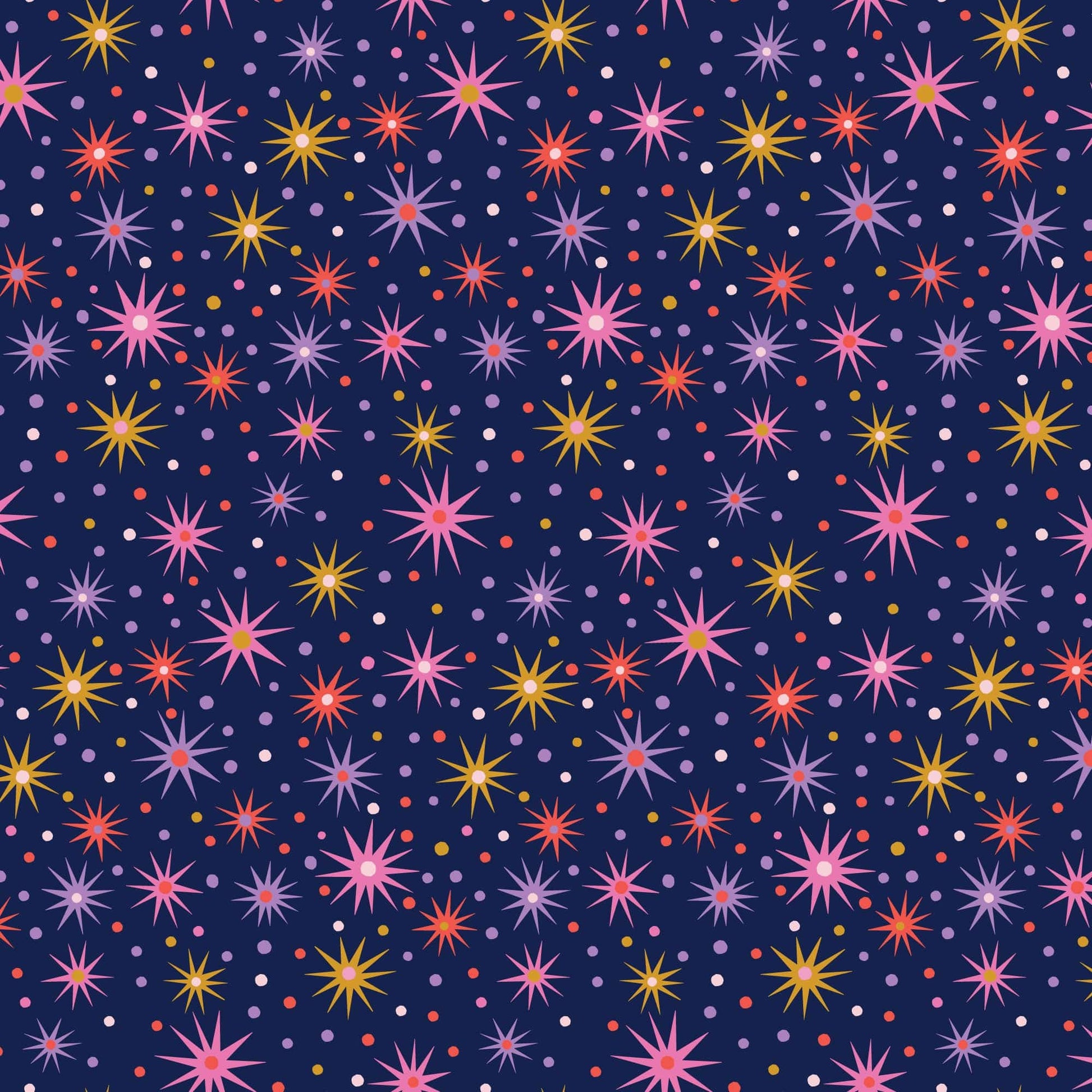 Starlit Dusk quilting fabric, part of the Wonder Jungle fabric collection by Pip & Lo (SKU: 228059)