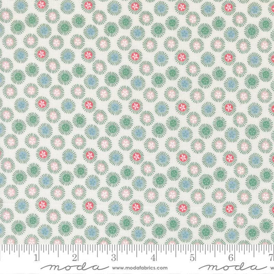 Sand Dollar in Pearl quilting fabric, part of the Reef fabric collection by Kate Spain (SKU: 27348 11)