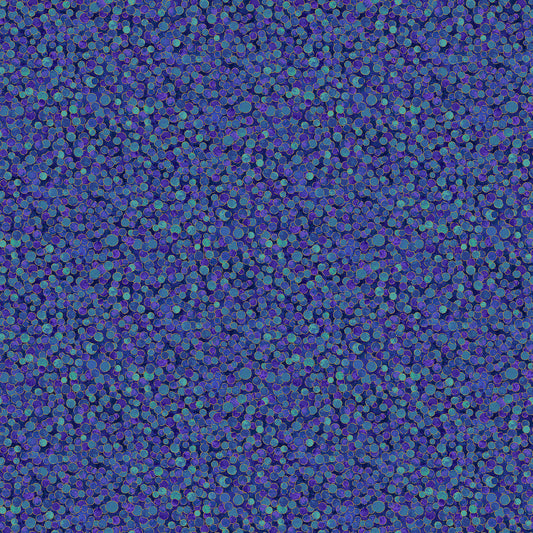 Deep Sea quilting fabric, part of the Shimmer fabric collection by Deborah Edwards (SKU: 27895M-44)