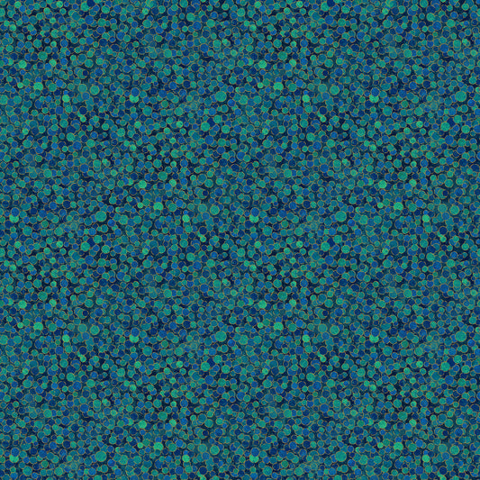 Lagoon quilting fabric, part of the Shimmer fabric collection by Deborah Edwards (SKU: 27895M-66)