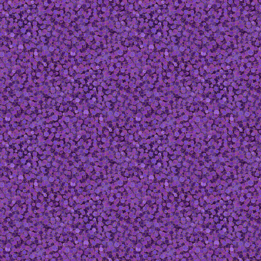 Pansy quilting fabric, part of the Shimmer fabric collection by Deborah Edwards (SKU: 27895M-88)