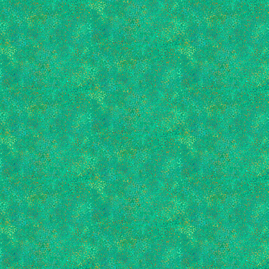 Peacock quilting fabric, part of the Shimmer fabric collection by Deborah Edwards (SKU: 27897M-78)