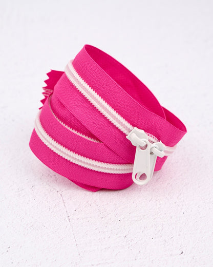 Acid Pink - Handbag Zipper - Renaissance Ribbons