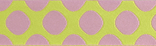 Down to Earth - Dot WEBBING in Cherry Limeade - 1-1/2" width - by Tula Pink - One Yard (Preorder)