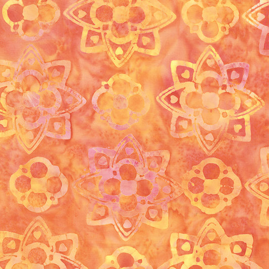 Tropical Sunset - Medallions in Peachy - Jacqueline De Jonge - 30014Q-X - Half Yard (Preorder)