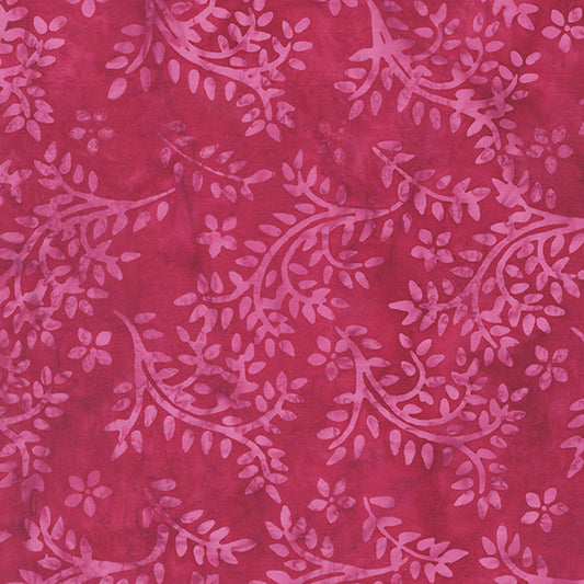 Tropical Sunset - Vines in Fuchsia - Jacqueline De Jonge - 30018Q-X - Half Yard (Preorder)