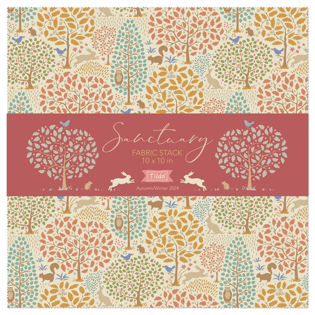 Sanctuary - 10 in. Fabric Stack - Tilda Fabrics - TIL300204