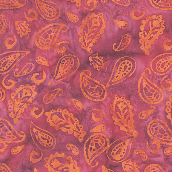 Tropical Sunset - Paisley in Sangria - Jacqueline De Jonge - 30020Q-X - Half Yard (Preorder)