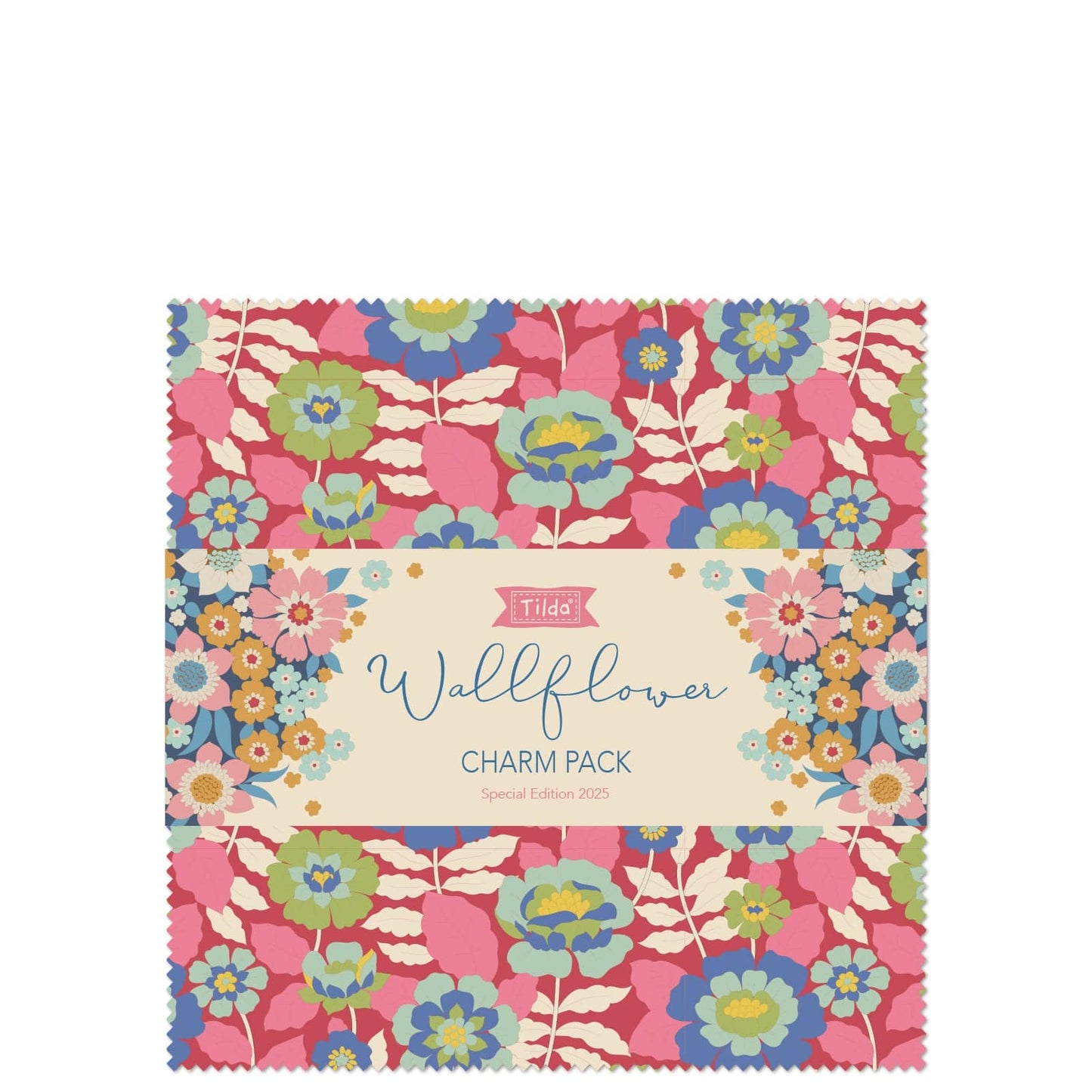 Wallflower 5-Inch Charm Pack by Tilda Fabrics, 40 Pieces