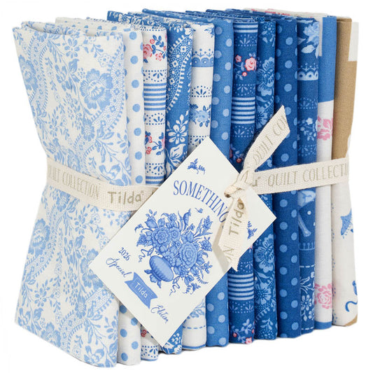 Something Blue {Blenders} Fat Quarter Bundle by Tilda Fabrics, 12 Pieces (Preorder)