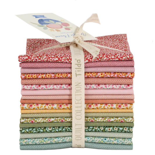 Applique Flowers Fat Eighth Bundle by Tilda Fabrics, 18 Pieces (Preorder)