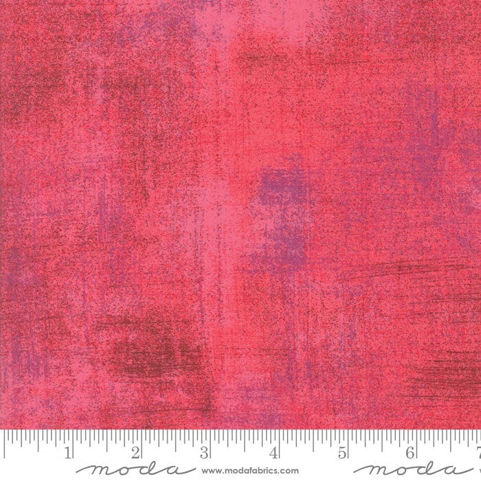 Cotton quilting fabric pattern called 'Teaberry'. Part of the 'Grunge Basics' fabric collection. Designed by Basic Grey for fabric company Moda Fabrics. SKU: 30150 329. 44-45 inch width.