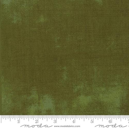 Cotton quilting fabric pattern called 'Grunge in Dried Herb'. Part of the 'Grunge Basics' fabric collection. Designed by Basic Grey for fabric company Moda Fabrics. SKU: 30150 395. 44-45 inch width.