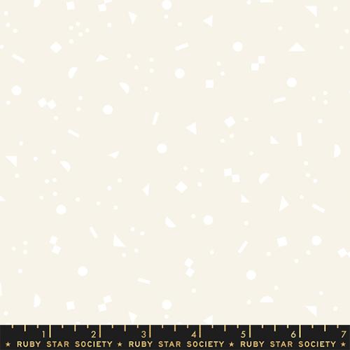 Cotton quilting fabric pattern called 'Forms in Buttercream'. Part of the 'Picture Book' fabric collection. Designed by Kimberly Kight for fabric company Ruby Star Society. SKU: RS3075 12. 44-45 inch width.
